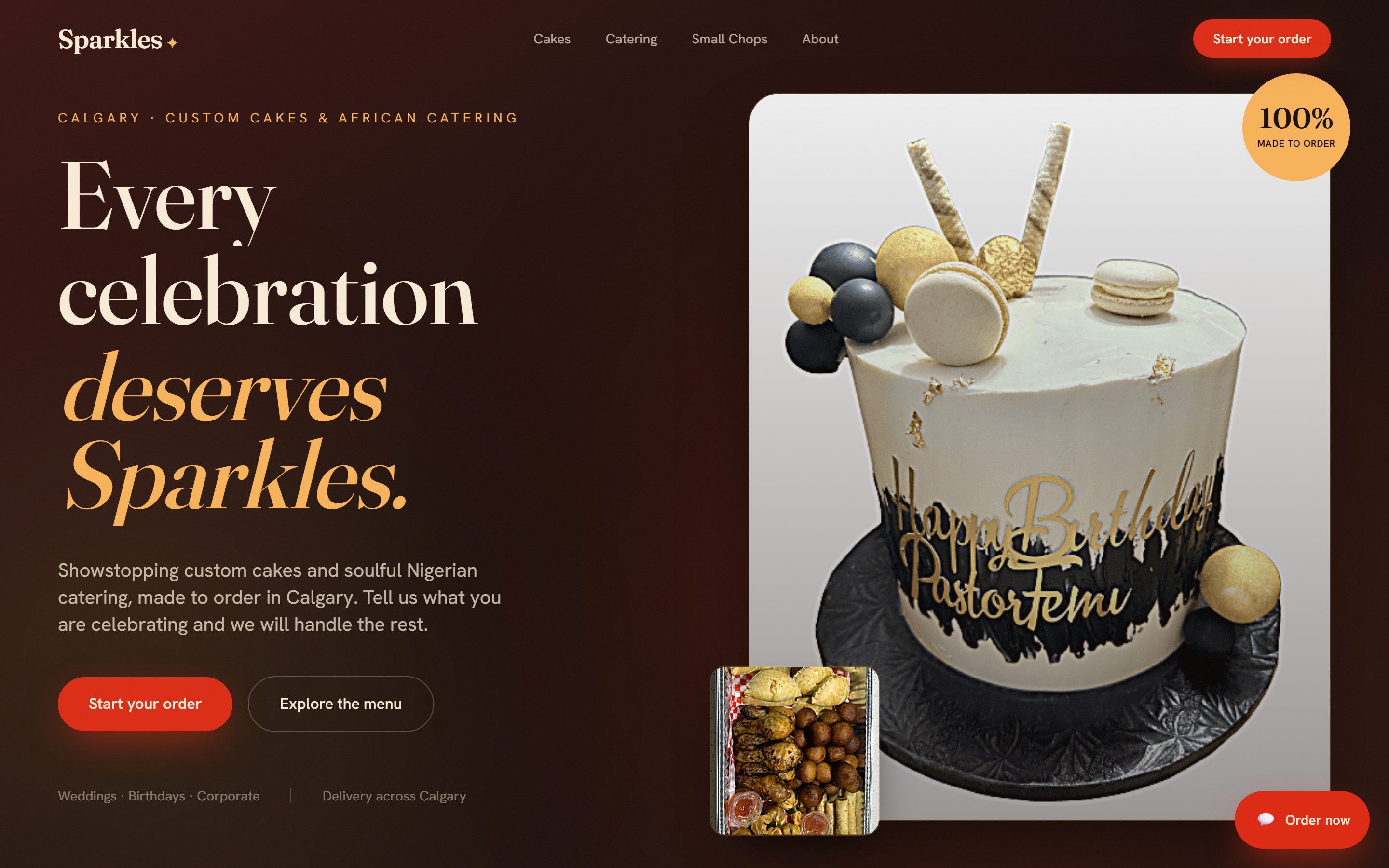 Sparkles Cake & Catering screenshot